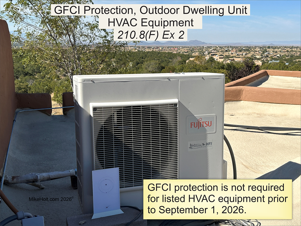 GFCI and HVAC equipment