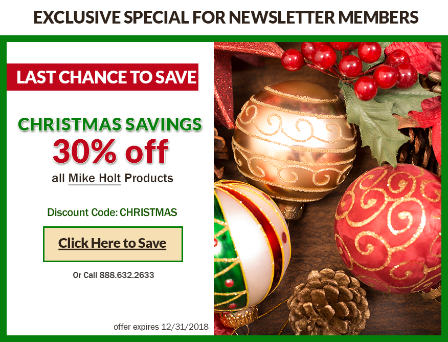 Christmas Savings, 30% off all Mike Holt Products. Discount Code: 'CHRISTMAS' Click Here to Save or Call 888.632.2633