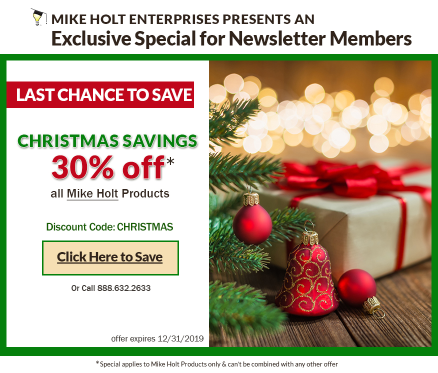 Christmas Savings, 30% off all Mike Holt Products. Discount Code: 'CHRISTMAS' Click Here to Save or Call 888.632.2633