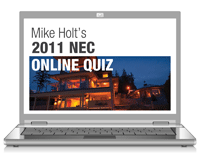 Mike Holt s 2011 Online Code Quiz - 11NECQUIZ