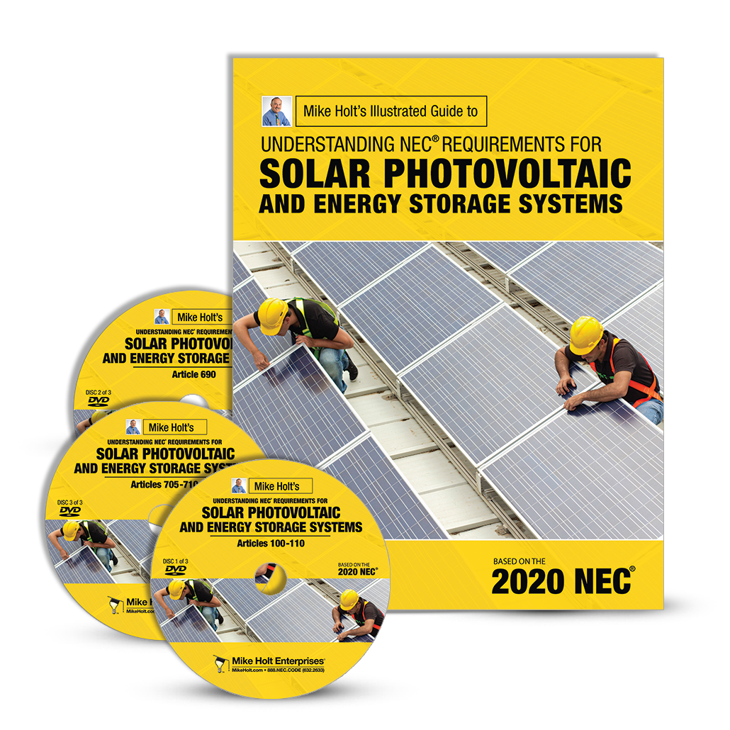 Solar Photovoltaic NEC textbook DVDs 2020 NEC - 20SOLDVD-large